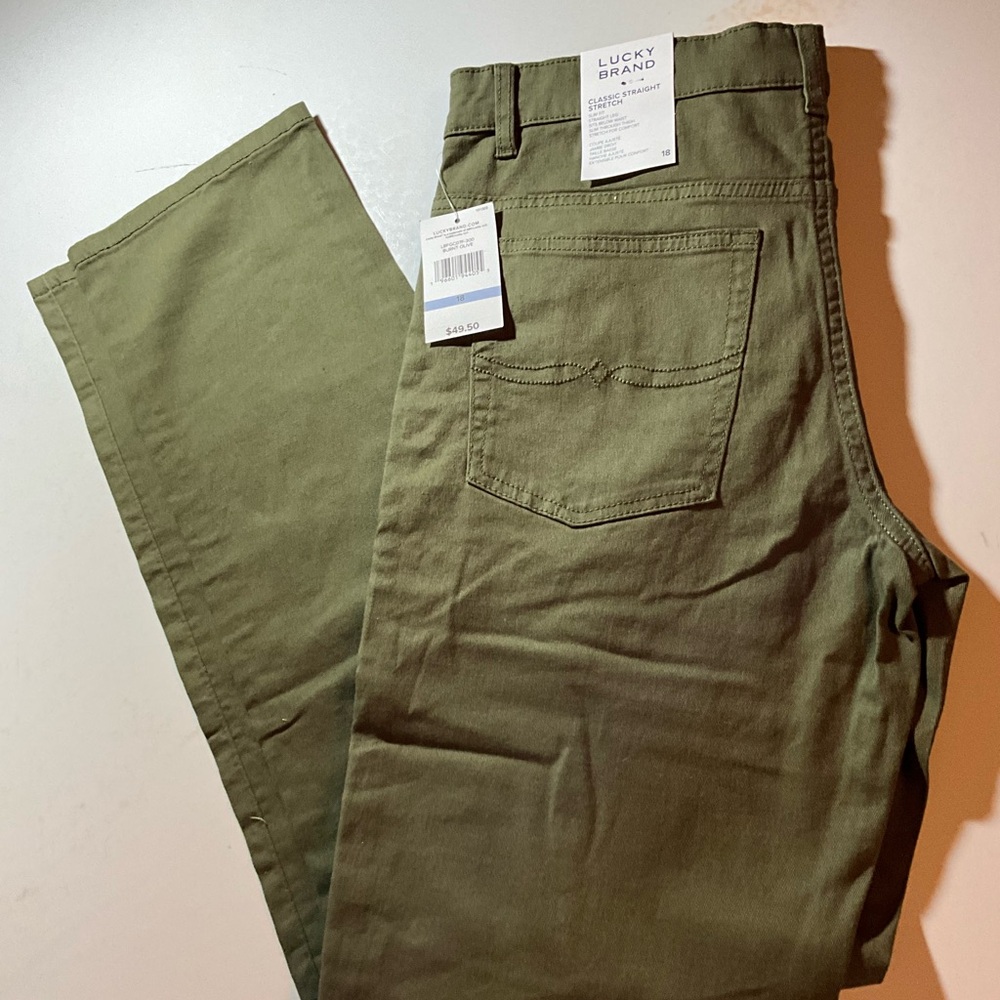 Lucky Brand Khaki Green Pants